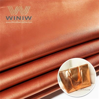 Material de couro artificial liso das bolsas do plutônio de Microfiber