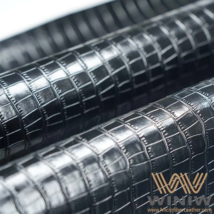 Sparkle Microfiber Patent Leather Material